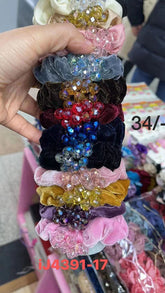 Impression Fancy Stylish Scrunchies (Pack of 12)